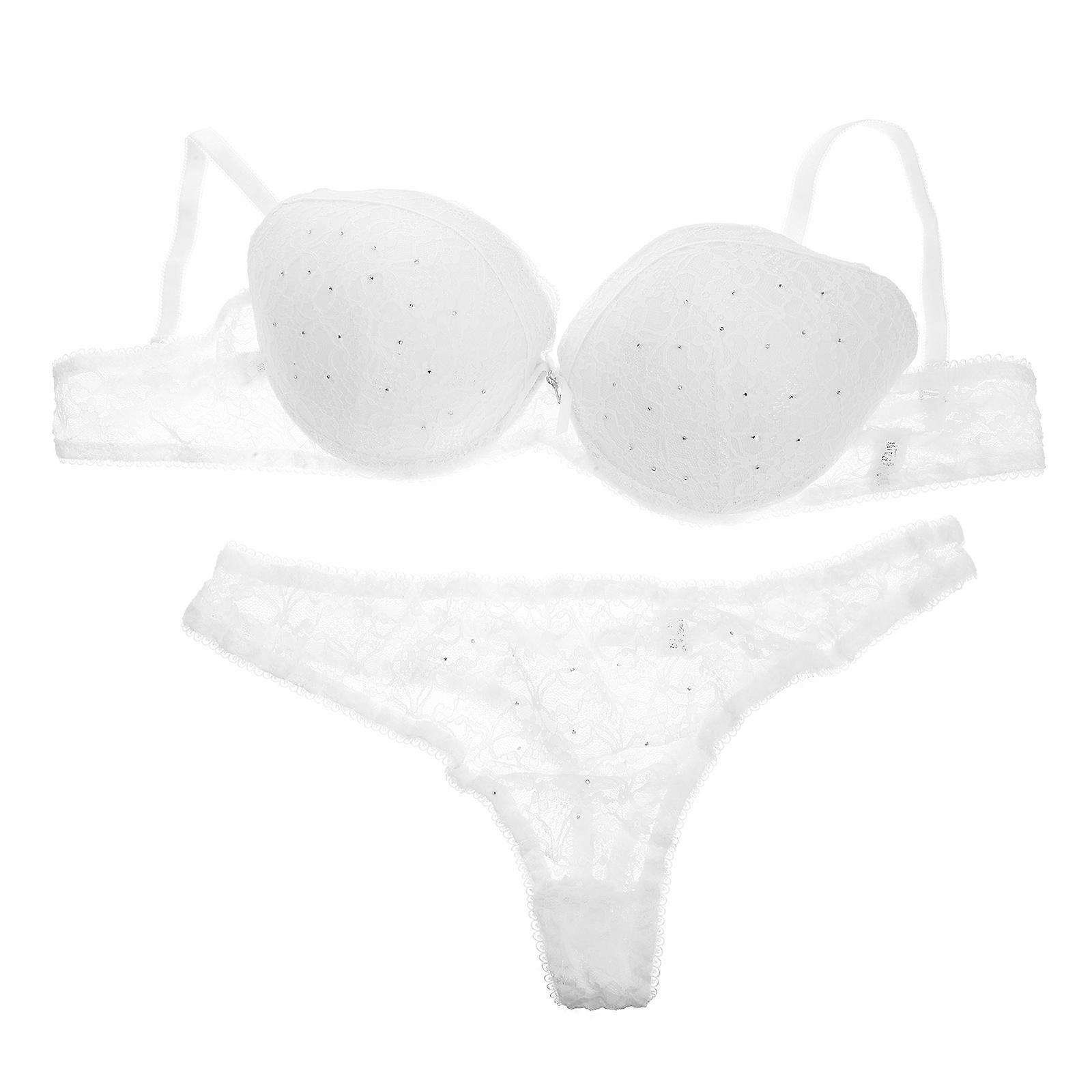 Classy Strappy Bra Set Suitable For Daily Use 80B Push-up Function 1Pack