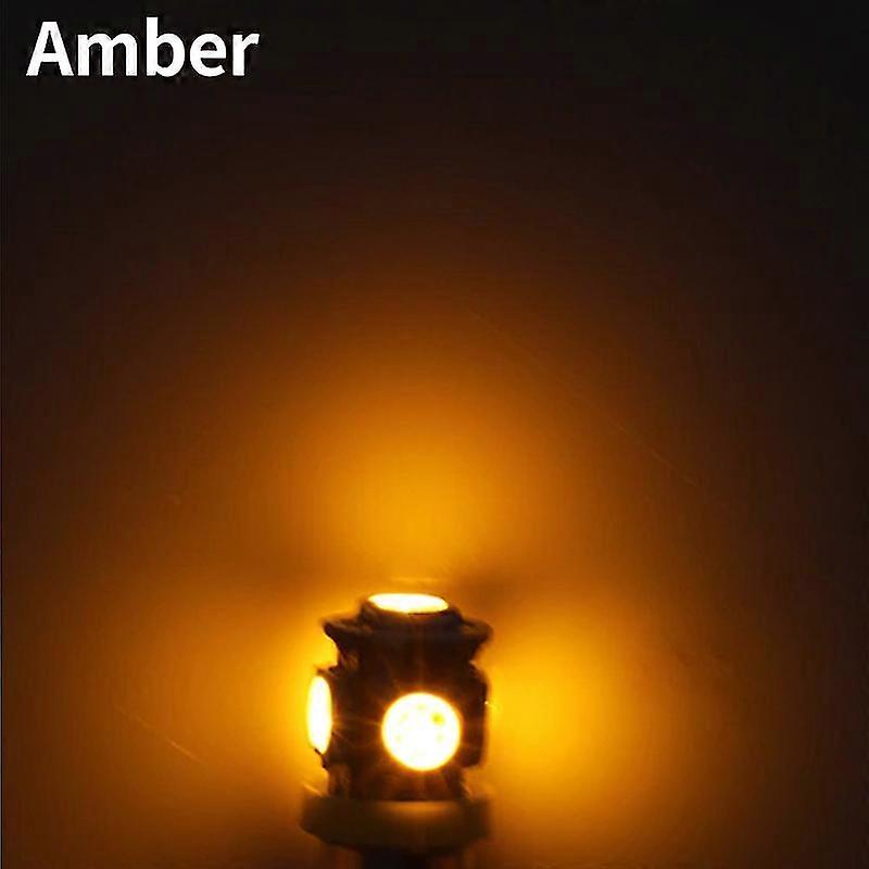 10Pcs BA9S LED Signal Lamps 5050 5SMD Auto Interior car lighting Dome Map Reading car light Side Wedge Parker Bulbs 12V 24V Lamp