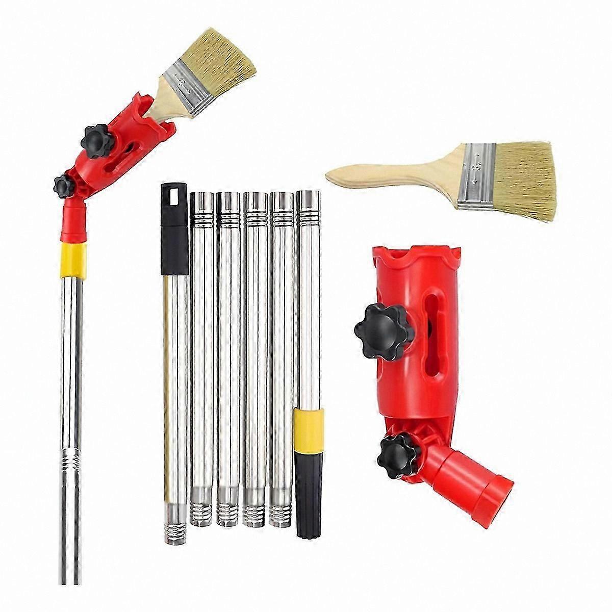 Adjustable Paint Brush Extender Kit for Handheld Use Multi-Position Tool Handle Set