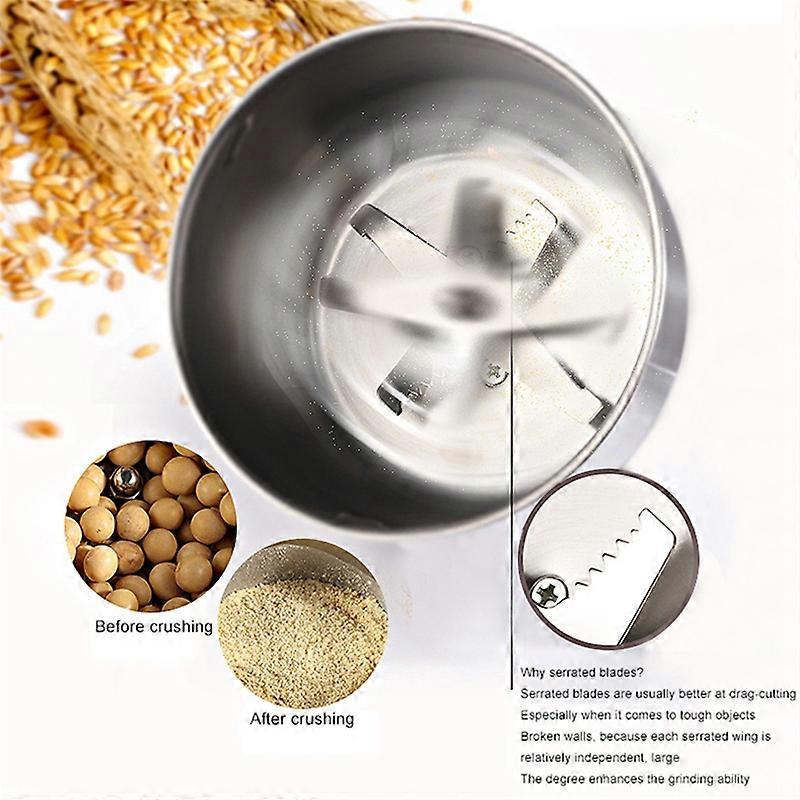 Coffee Grinder Electric Pepper Grinding Machine Grain Chopper EU Plug