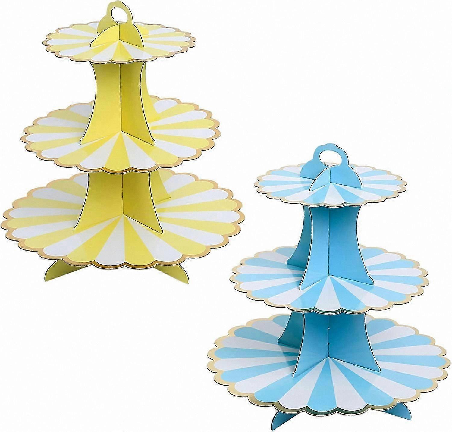 2-Pack 3-Tier Dessert Display Stand