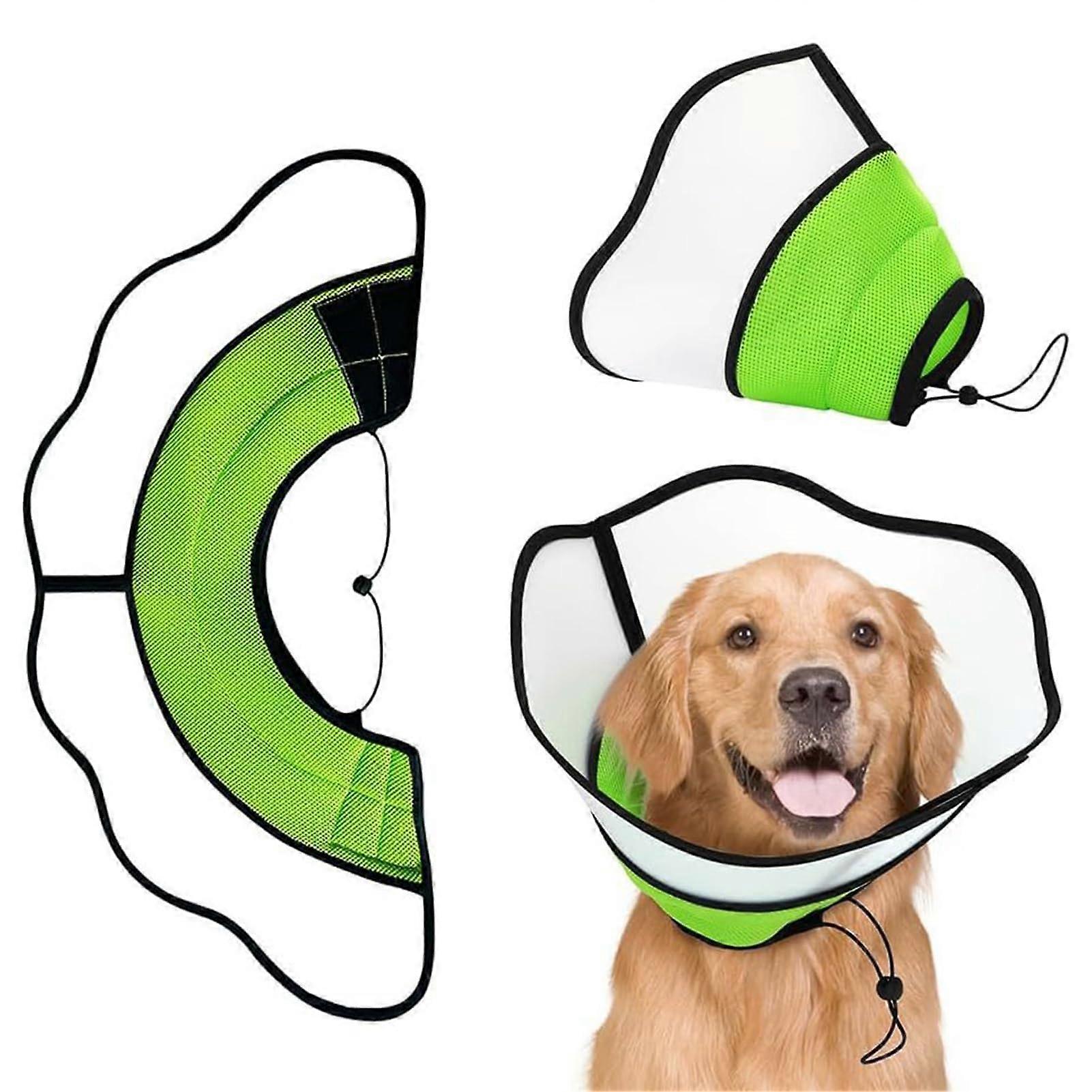 Pet Recovery Collar Cone Adjustable Soft Pet Protective Cone for Healing, Pet Protective Collar Cone for Cats and Dogs, Small to Large Sizes