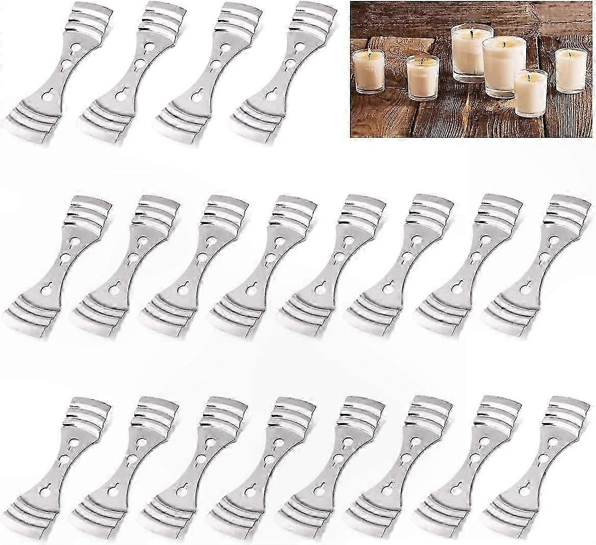 20-Pack Metal Candle Wick Positioning Tool for DIY Crafting