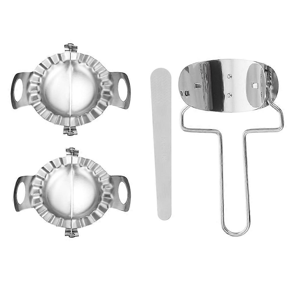 Dumpling Making Gadget 4Pcs Kitchen Dumpling Making Tool for Home Use 2.2X16Cm Silver Sealing Dough