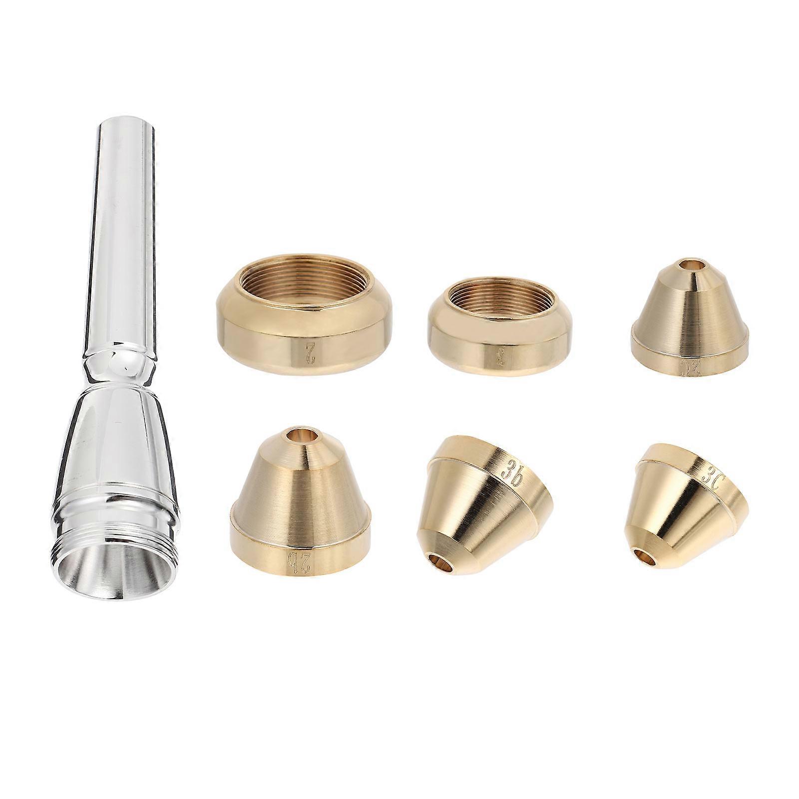 Trumpet Replacement Accessories Made Of Brass For Various Music Levels, Ideal For Easy Sounding And Non-Distorting Pitch, 7 Pcs