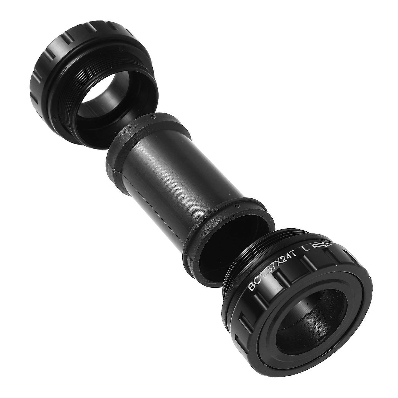 Durable Bike Bottom Bracket Part Made of Aluminum Alloy and Plastic for Easy Installation Black
