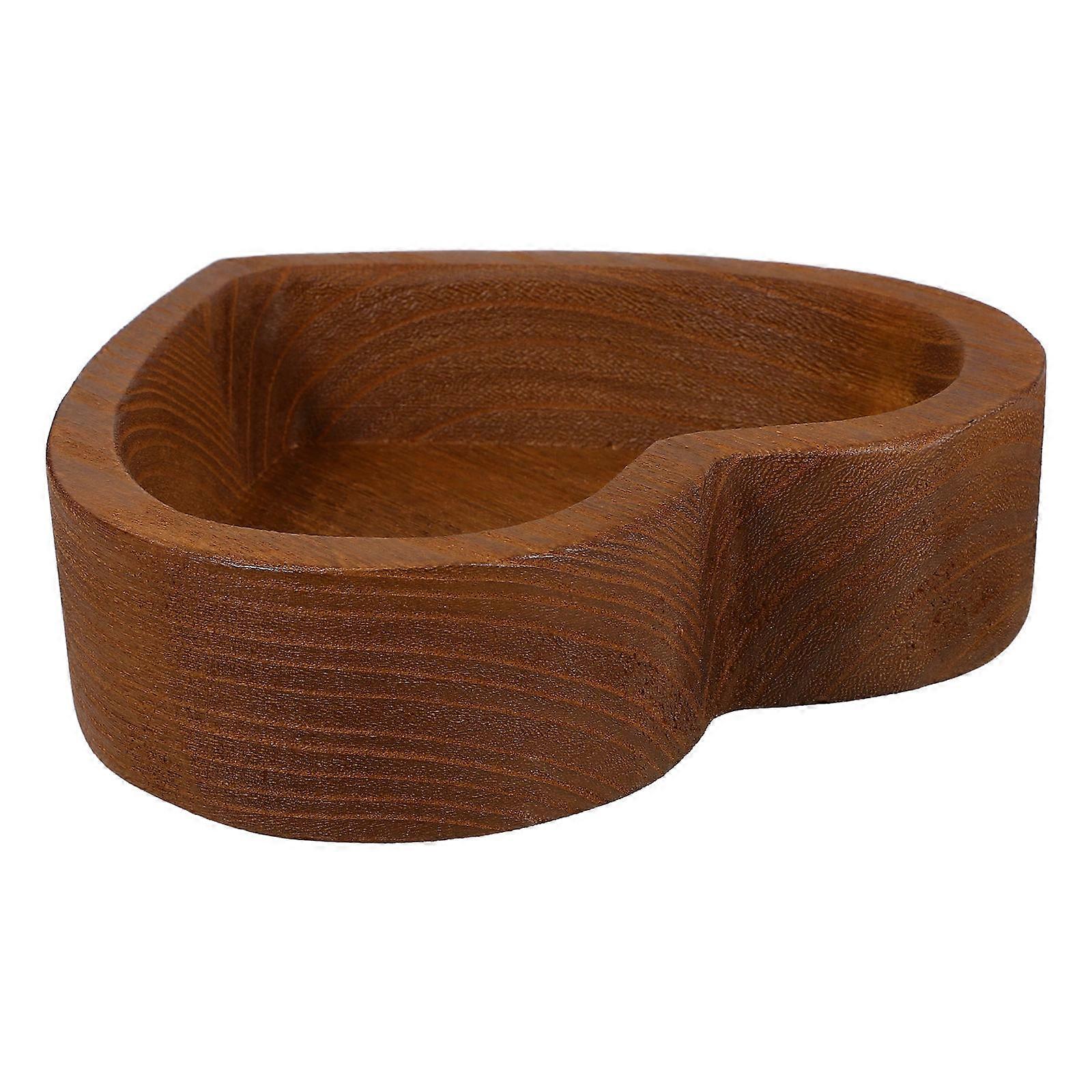 Exceptional Durability Wooden Heart Platter For Fruits Snacks And Teas At Christmas 19.00X18.00X5.00CM 1Set