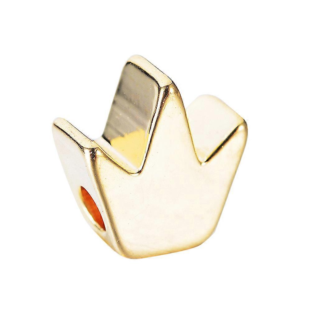 Golden Copper Crown Shaped Beads for DIY Use Elegant Handmade Jewelry Accessories 5x5MM