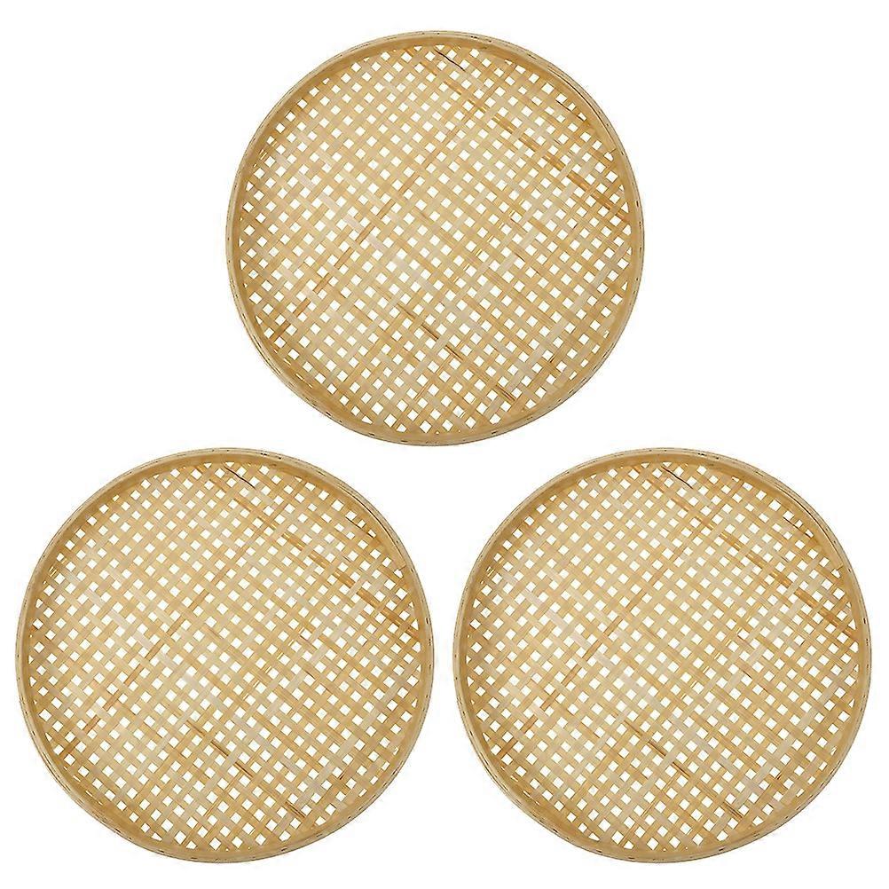 Here's a polished and engaging product description for your **3pcs Household Bamboo Sieve Basket**:
### 🧺 3 Pack Bamboo Sieve Baskets – Kitchen