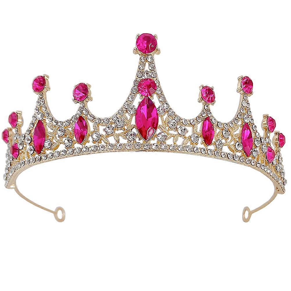 Sparkly Rhinestone Crown Headband for Elegant Party Headdresses – Lightweight Comfortable Hair Accessory for Birthdays and Photo Sessions