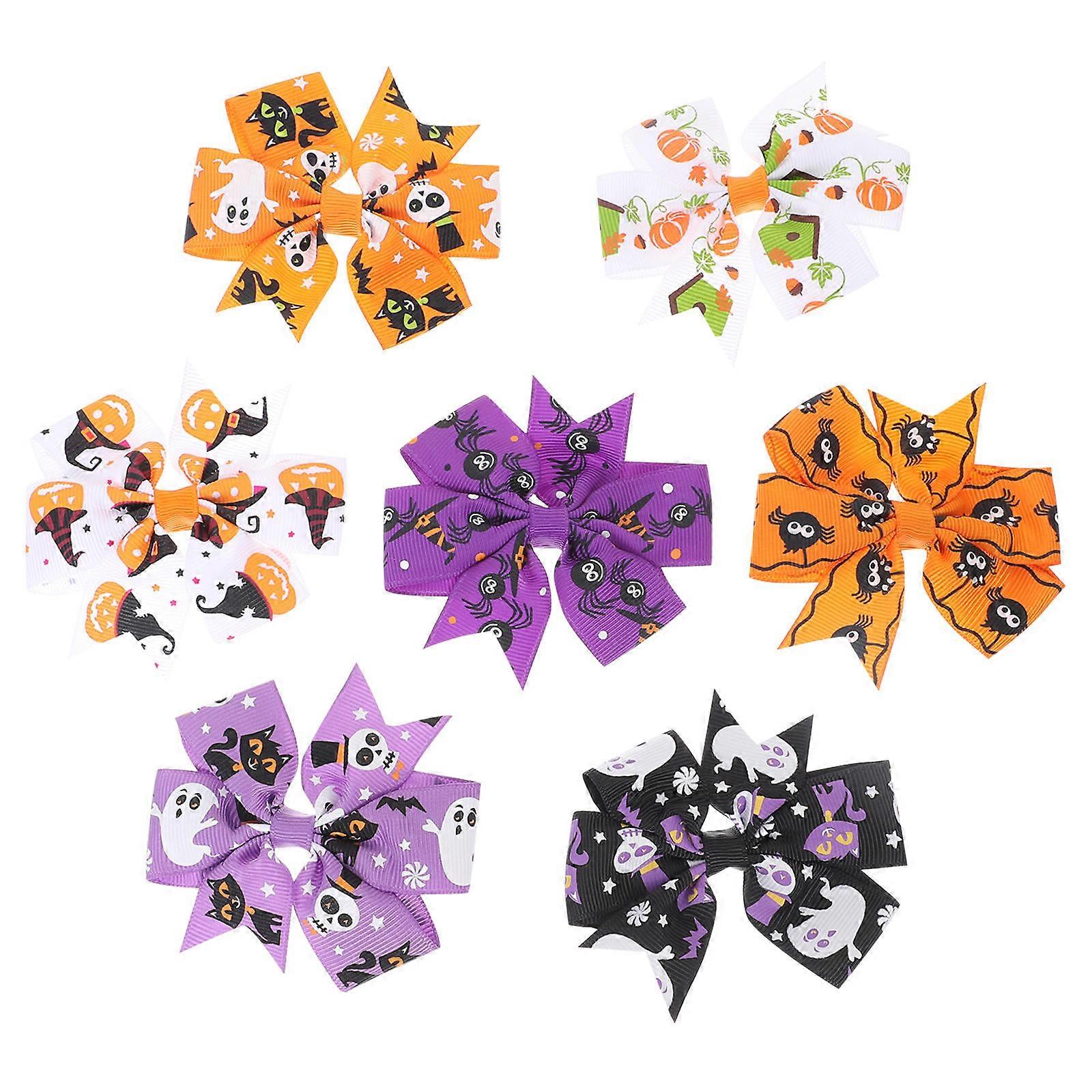 Here's a polished and engaging product description for your **7pcs Halloween Hair Bows**:
π **7pcs Halloween Hair Bows β Adorable Bowknot
