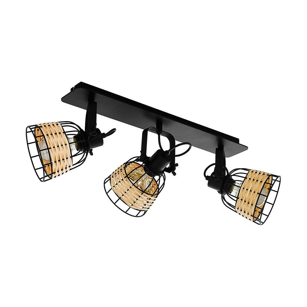 Anwick 3 Lamp Spotlight Bar Black