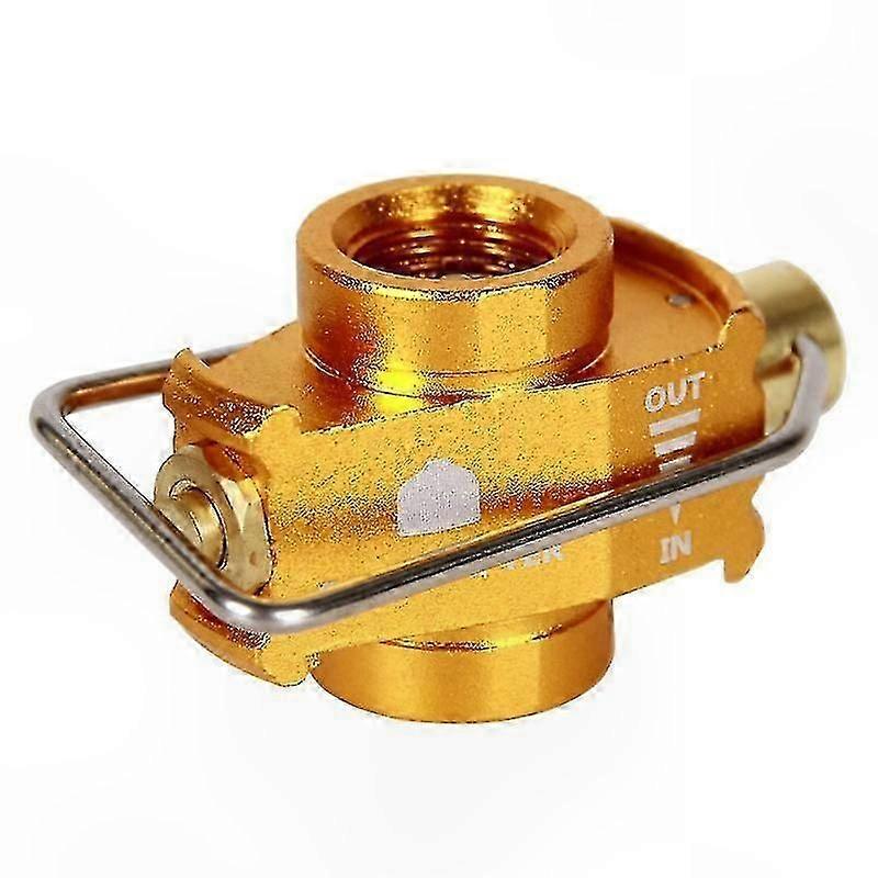 Portable Camping Gas Adapter with Converter for Refillable Flat Tank Use