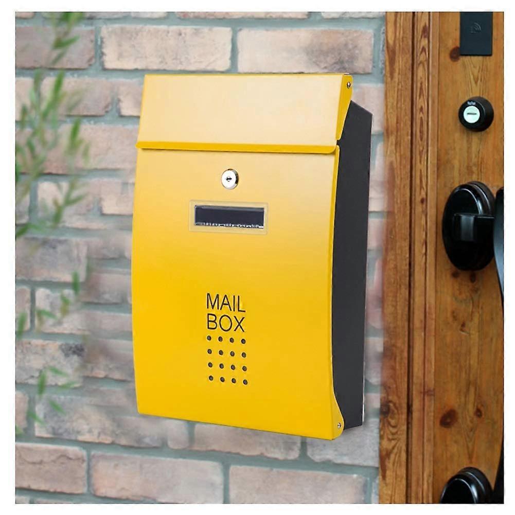 Wall Mounted Lockable Stainless Steel Mailbox with Key
