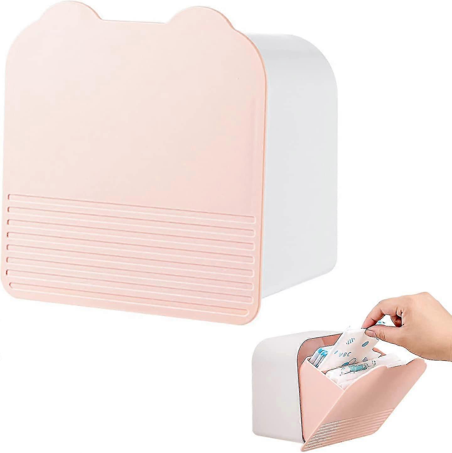 Discreet Portable Sanitary Napkin Storage Box - Hygienic Solution for Bathrooms