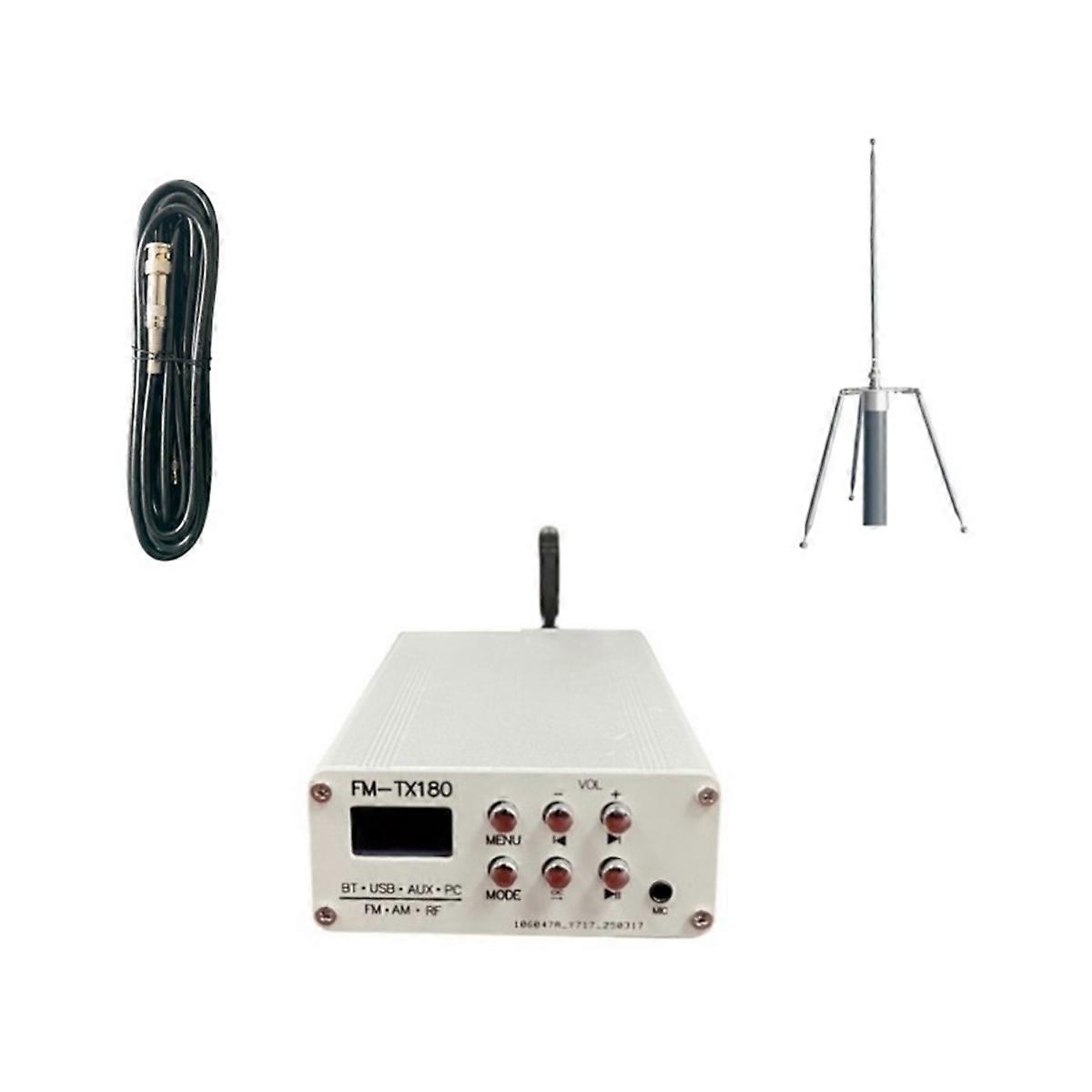FM Frequency Modulation Transmitter 2000 Meters AM Signal Modulator AM FM Bluetooth Wireless Transmitter EU PLUG