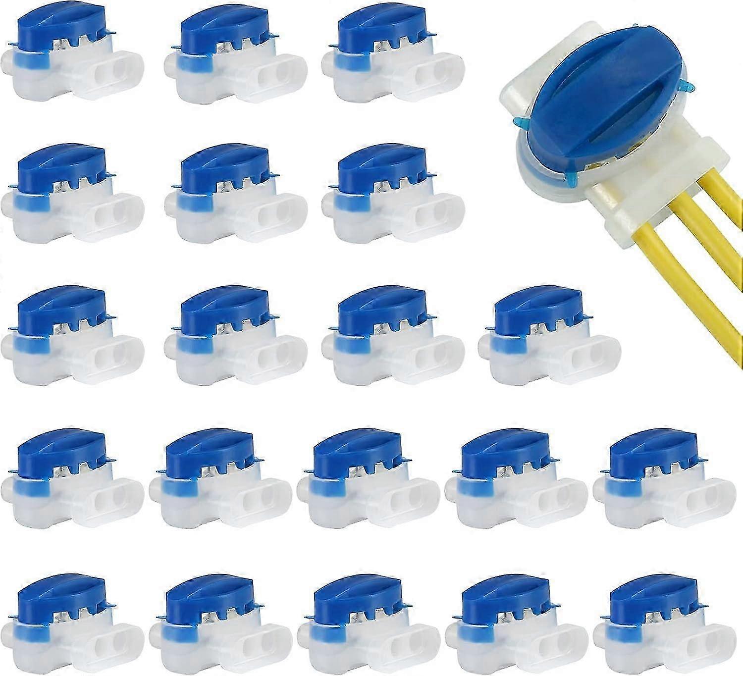 Set of 20 Resin Filled Cable Connectors for Automower Robot Lawnmower