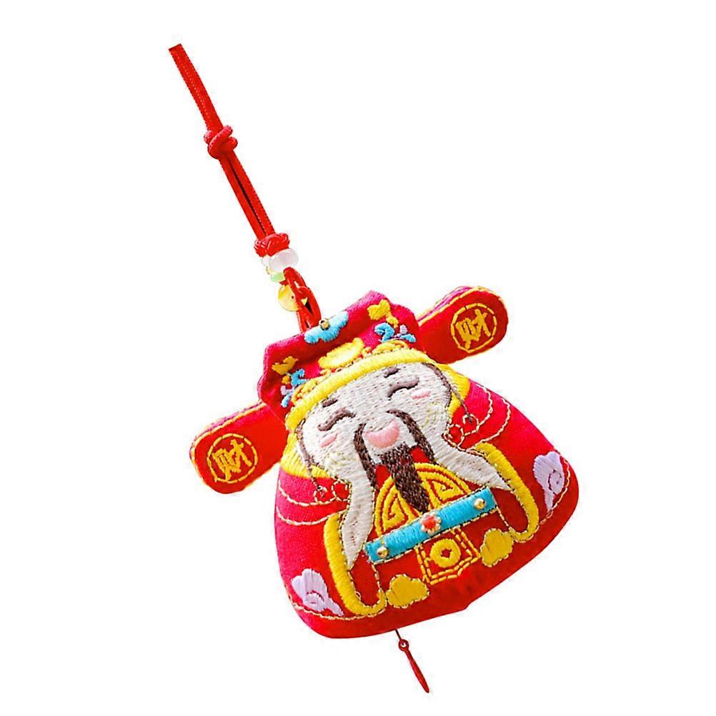 Chinese Style Scented Sachets Bag for Rooms Decoration Red Pp Cotton Filled Offering Sleep Soothing 1Pc