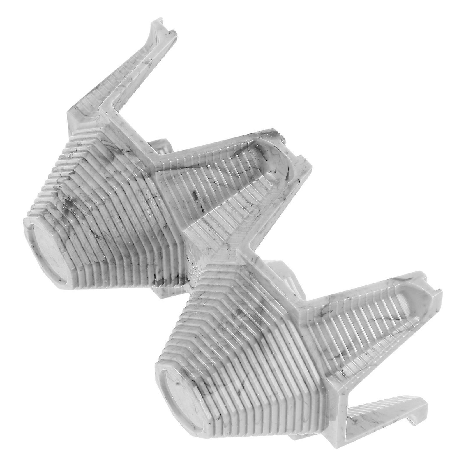 Gecko Cave Plastic Lizard Hideout for Crickets Pet Shelter Grey Pvc 1Set