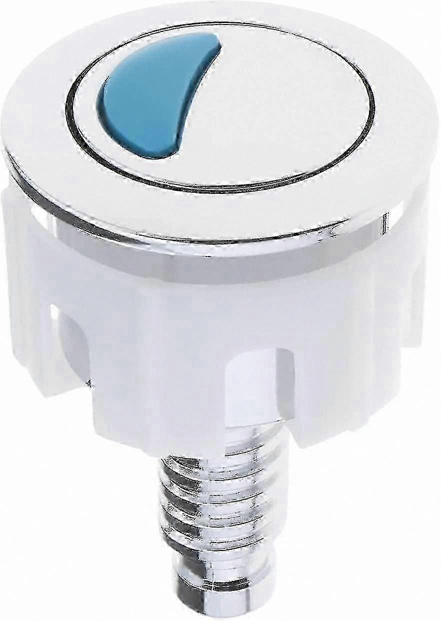 Chrome Finish Double Round Push Button for Toilet Flush Replacement Shower Room Bathroom Accessory