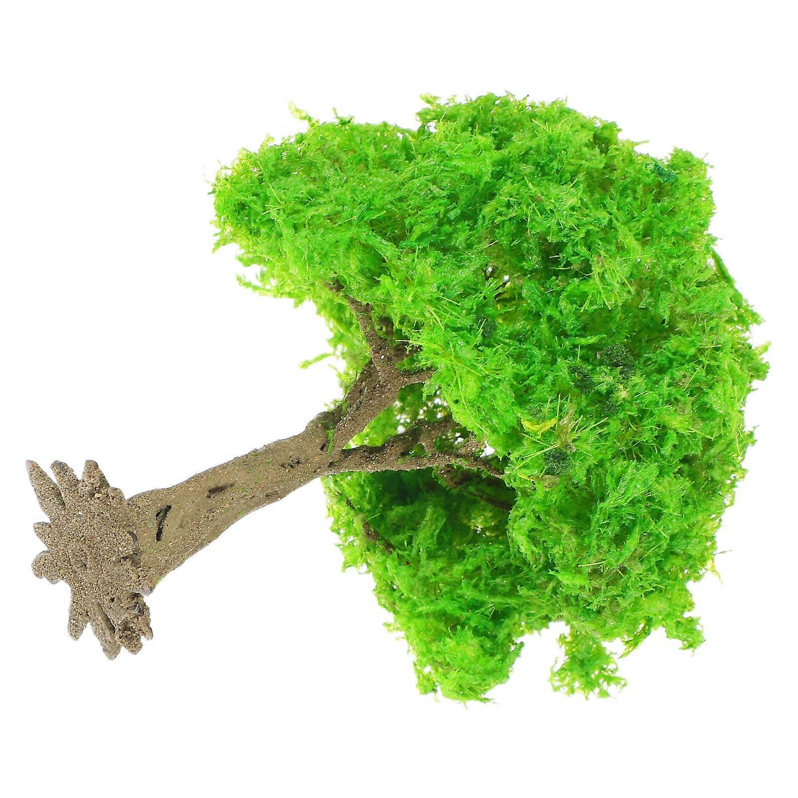 Green Miniature Model Trees For Sand Table Decoration 4Pcs DIY Craft Landscape Modeling Realistic Design Micro Landscape Accessory