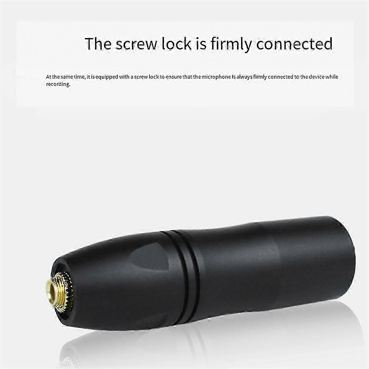 3.5mm Female Socket to Male XLR Balanced Adapter, Audio Adapter Phantom Power is Converted to 3-5V Plug-in Power