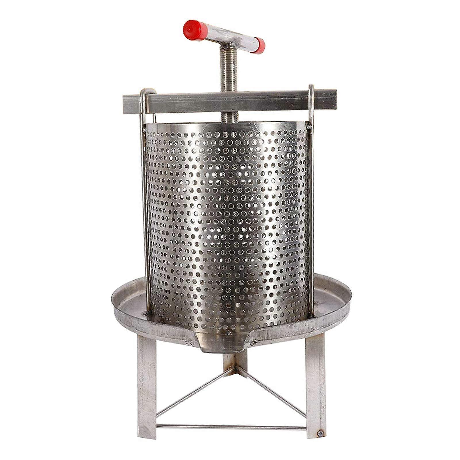 Honey Press Machine Mesh for Beekeeping, Household Manual Stainless Steel Honey Extractor, Wax Press, Rolling Mill Tool