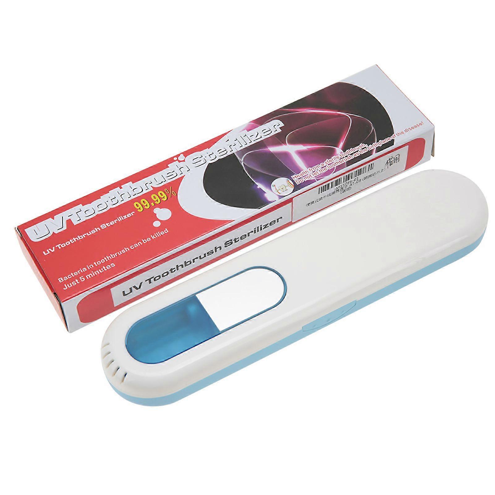 UV Toothbrush Sterilizer Box Portable Toothbrush Head Clean Disinfection Sanitizer Blue