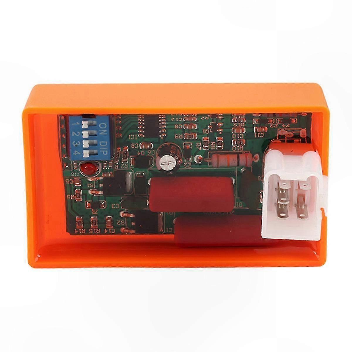 5-Pin AC CDI Ignition Box with DIP Switch for Motorcycle Speed Limit 4000-12000 RPM
