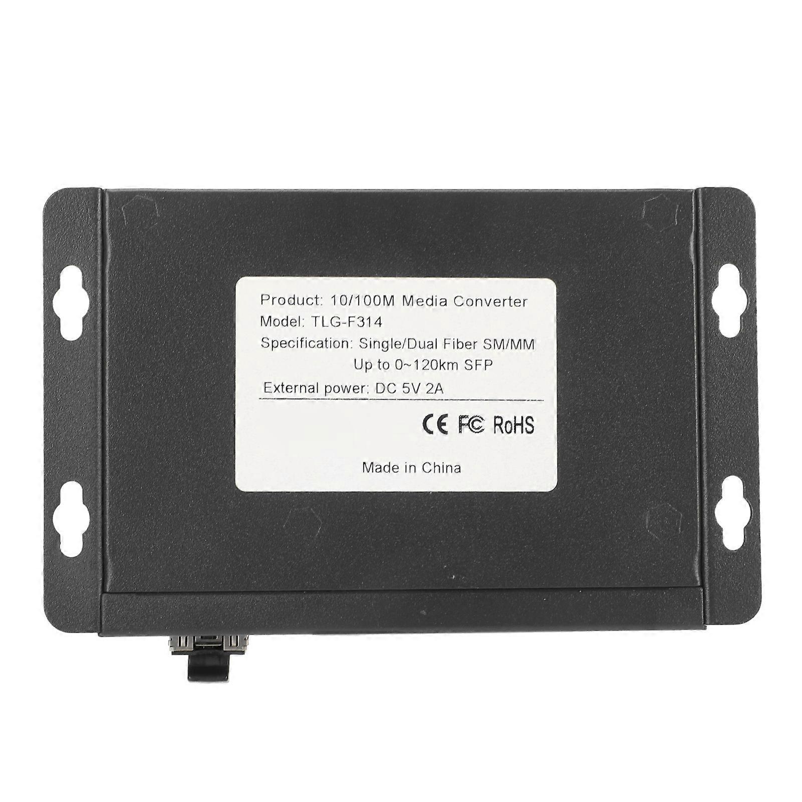 SFP-Glasfaser-Medienkonverter 1 optischer Port 4 elektrischer bis zu 120 km RJ45-Port-Ethernet-Glasfaser-Switch