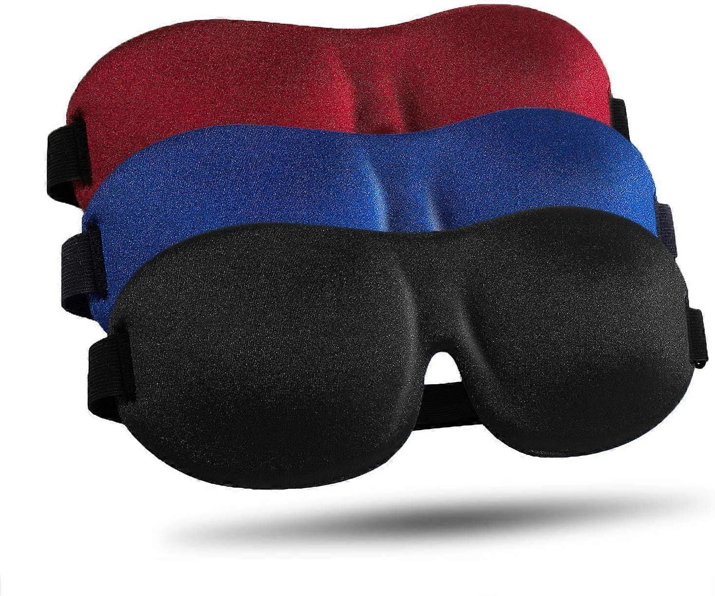 Sleep Mask for Side Sleeper 3 Pack, Blackout 3D Eye Mask for Sleeping, Night