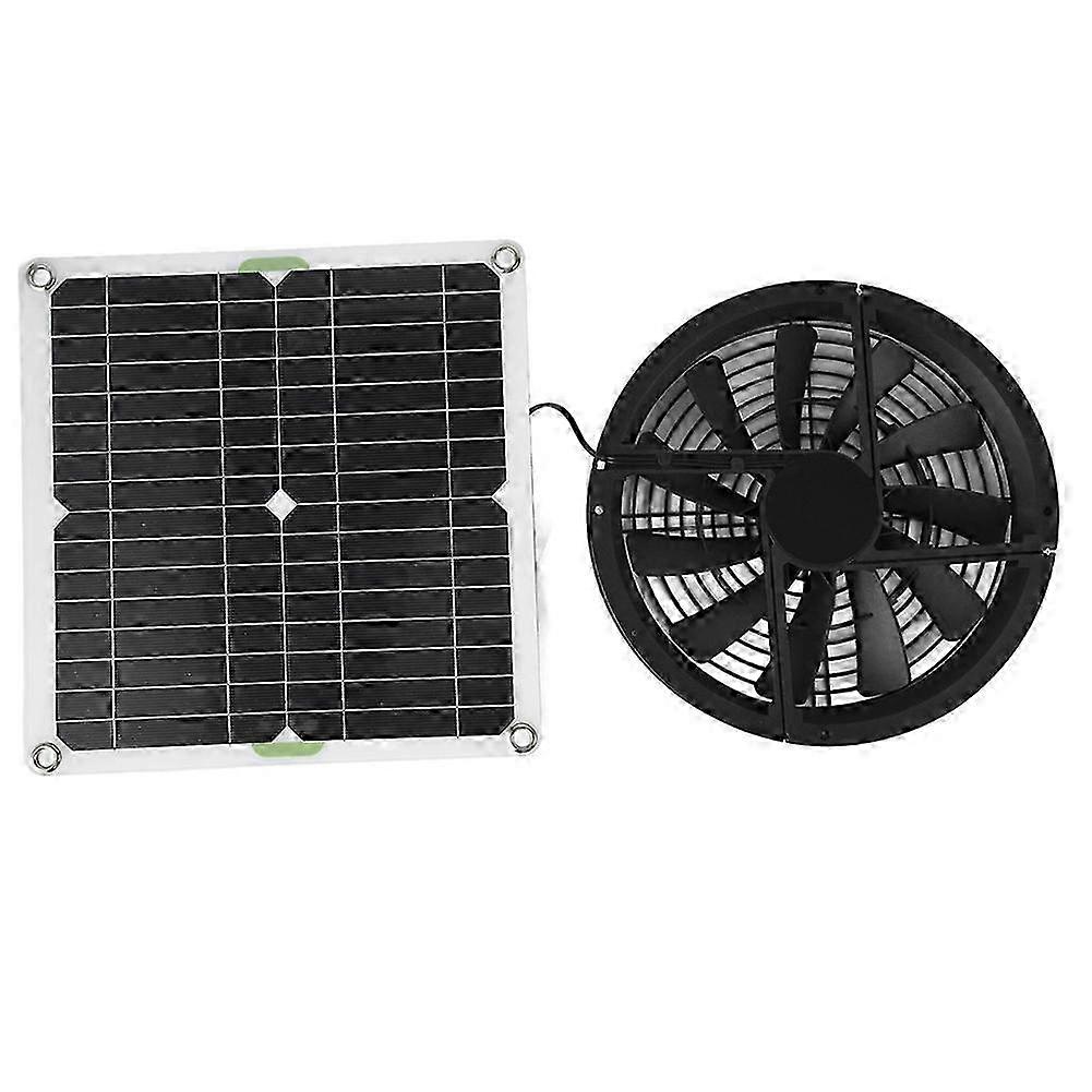 Solar Panel Fan Kit 10in 100W Waterproof Solar Panel