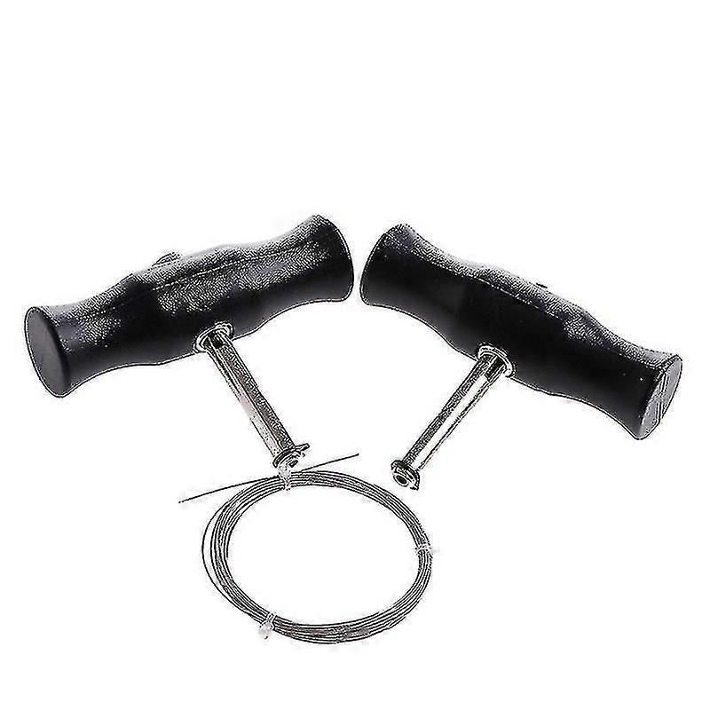 windshield glass removal tool kit with cutting wire and handles