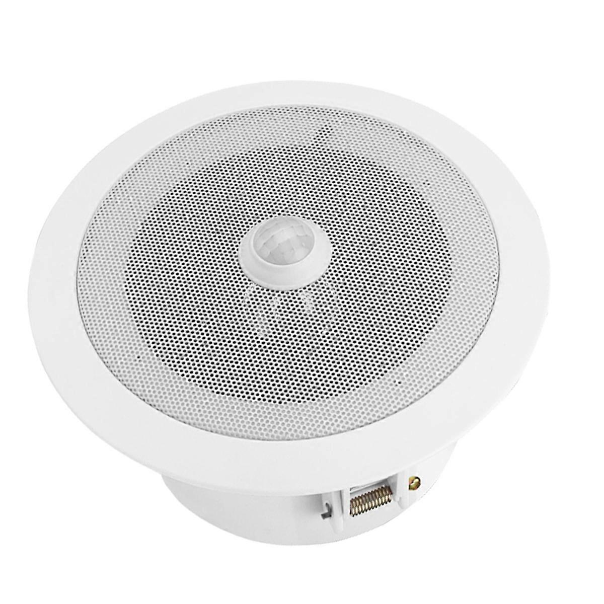 Overhead Motion Activated Audio Player PIR Triggered Ceiling Speaker Music Player with Built-in MP3 Player.