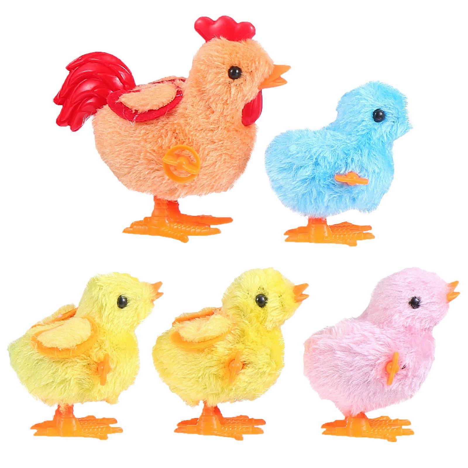 Toys 5Pcs Clockwork Chicken Toy For Easter Party Decorations 12X12X6.5CM
