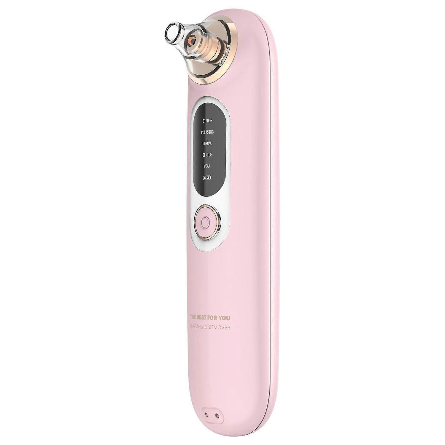 Facial Blackhead Remover Pore Vacuum Kit, 5-Level Adjustable Suction Blackhead Extraction Tool, Facial Suction Pore Cleaner(pink)