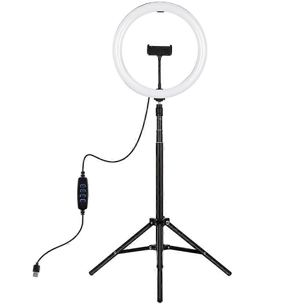 Photography Lamp Dimmable Ring Lamp Kit for Lighting Use 1Set White Plastic
