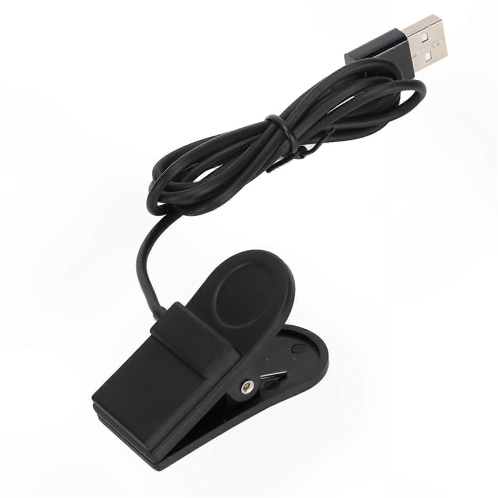 Black USB Charging Cable for Smartwatches Compatible with Garmin Fenix Chronos Models