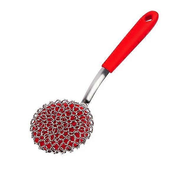 Chainmail Grill Scrubber,Chain Mail Scrubber Cast Iron,3-in-1 Chainmail Cleaner