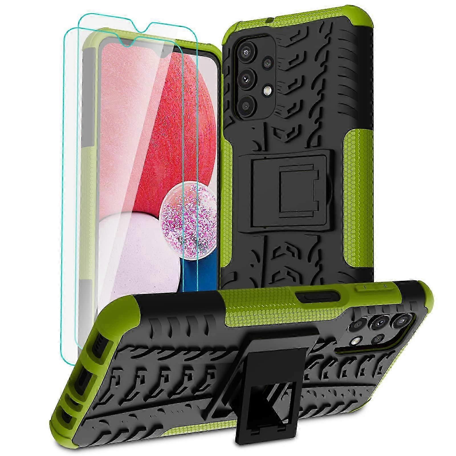 For Samsung Galaxy A13 4G Case with StandGreen