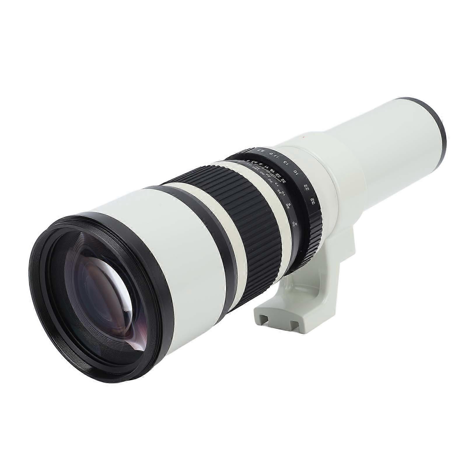 500mm F6.3 Telephoto Lens with T2 EOSM Adapter Ring White
