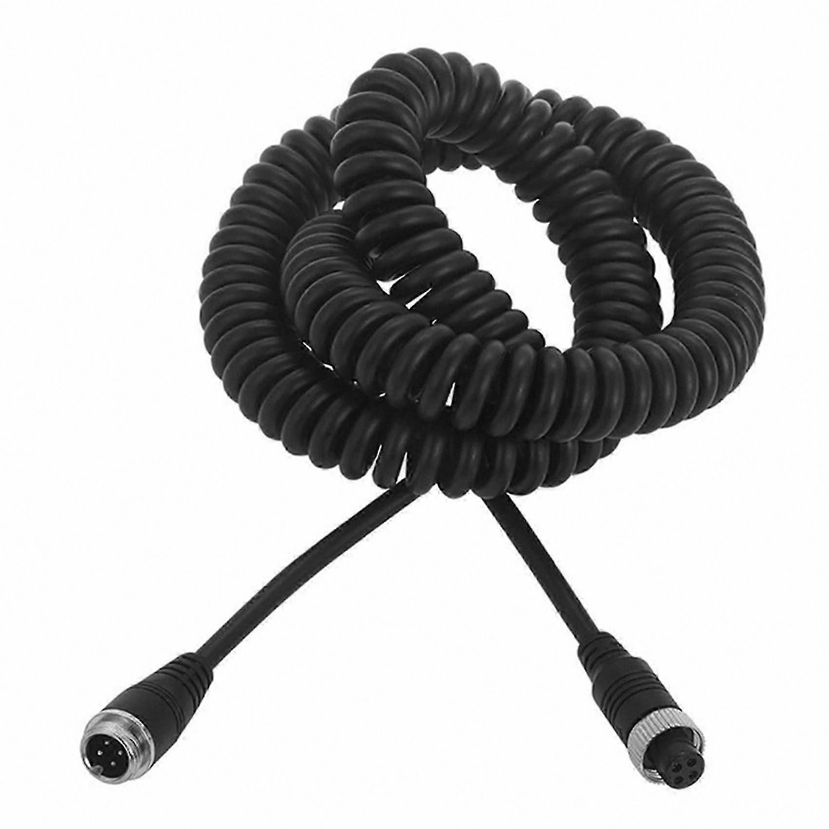 4-Pin Extension Cable for Rear View Camera, Compatible with Truck and Trailer Systems, Aviation Spring Line Design