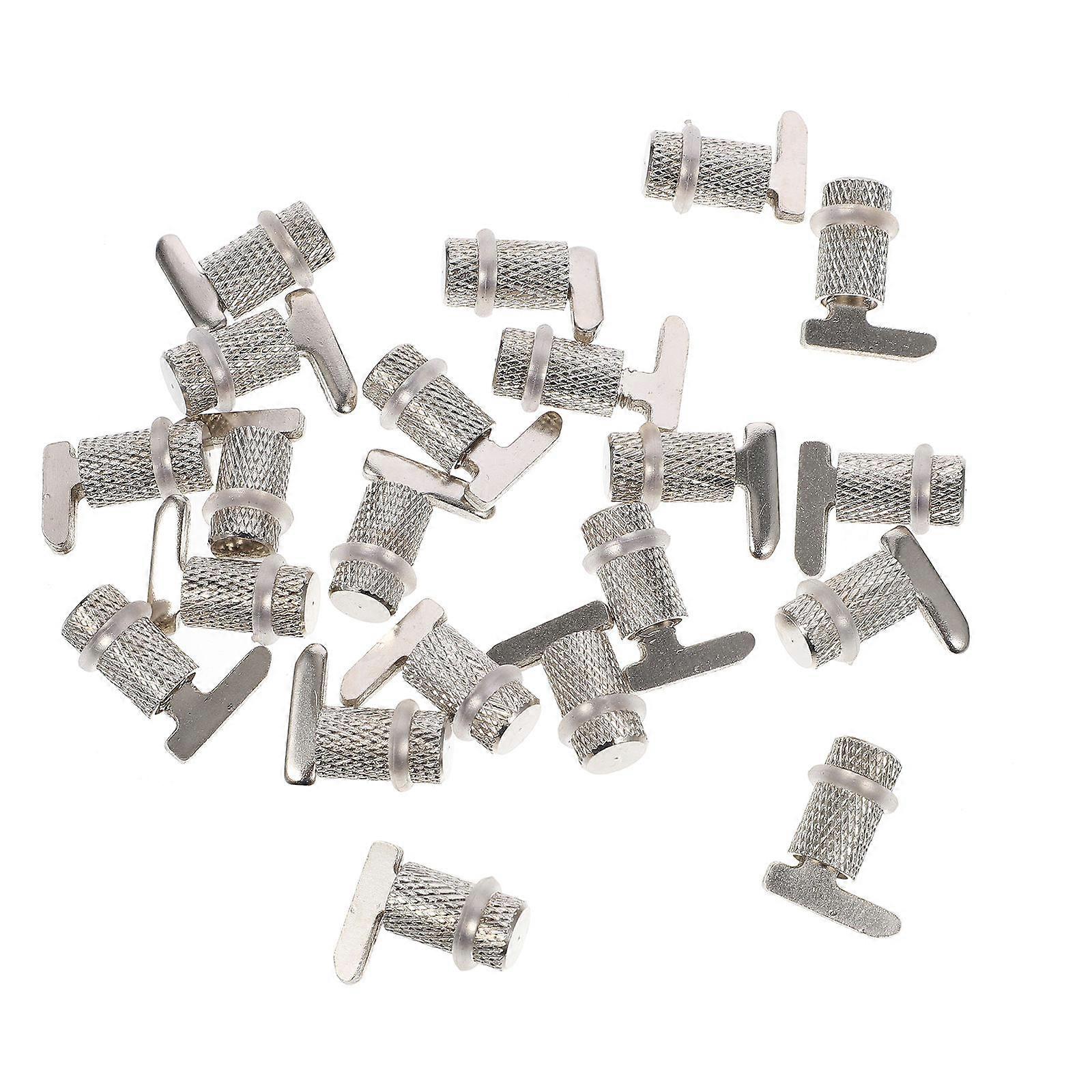 Silver Layer Board Shelf Support Pegs for Furniture 20Pcs Copper Shelving Brackets