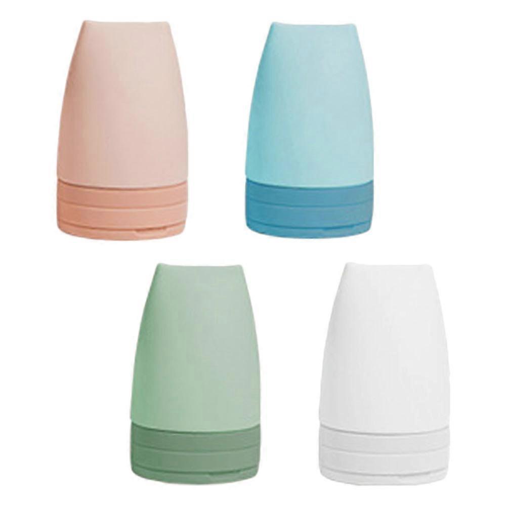 Assorted Color Travel Storage Bottles Silicone Containers for Storage Use 4Pcs