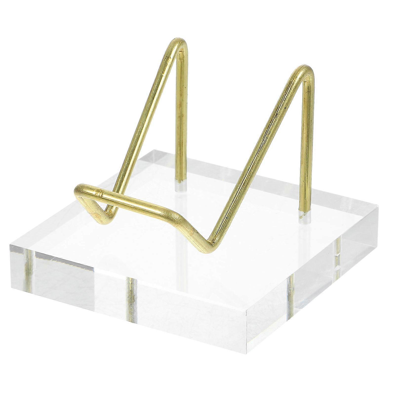 Minerals Display Stand for Gemstone with Acrylic and Metal 2Pcs