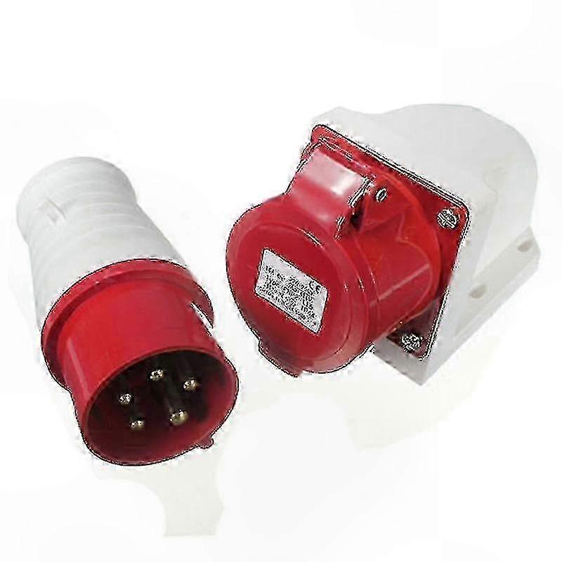 3-Phase 16A 5-Pin IP44 Weatherproof Plug and Socket 380-415V for Industrial Applications