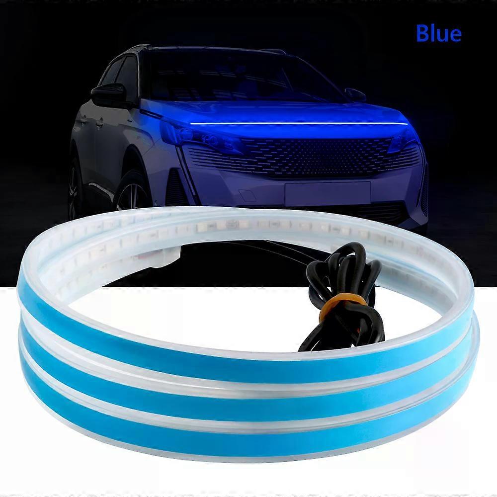 Led Car Hood Light Strip Constant Through-type Auto Modified Front Headlight Upgrade Decorative Light Car Daytime Running Lights