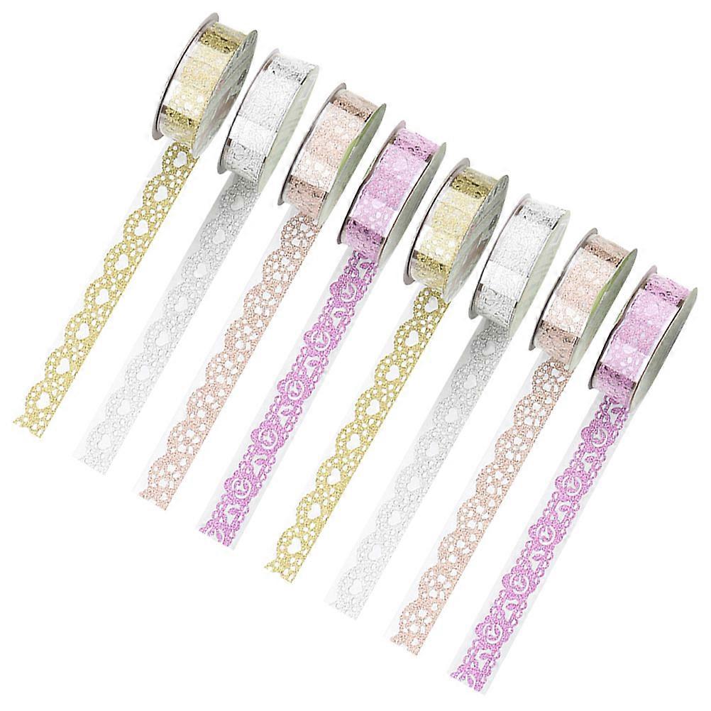 Self-Adhesive Lace Pattern Tape for Crafting 40 Rolls Glitter Decorative Tape