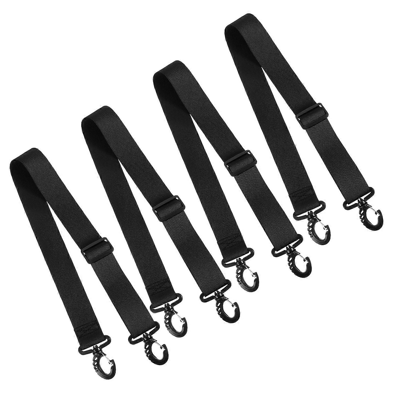 4Pcs Durable Ski Boot Carry Strap For Snowboard Boots Nylon Material Convenient For Outdoor Skiing Black