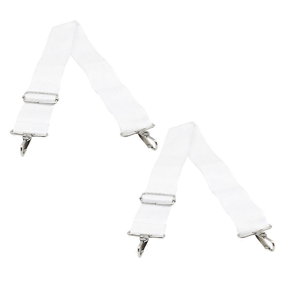 Drum Accessory Adjustable Strap Safe and Comfortable Marching Snare Drum Support White 2Pcs
